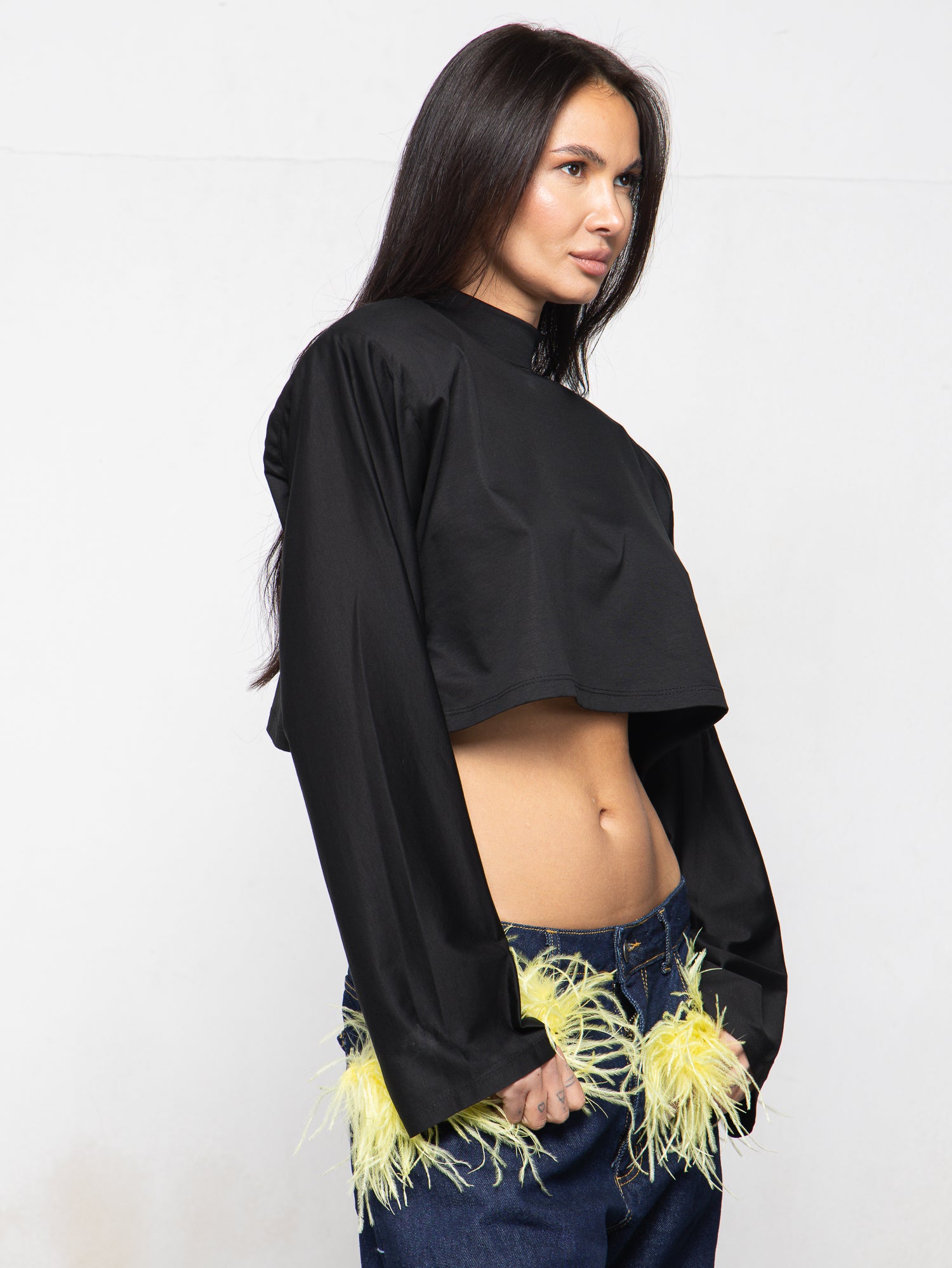 Maglia mini sospiro black