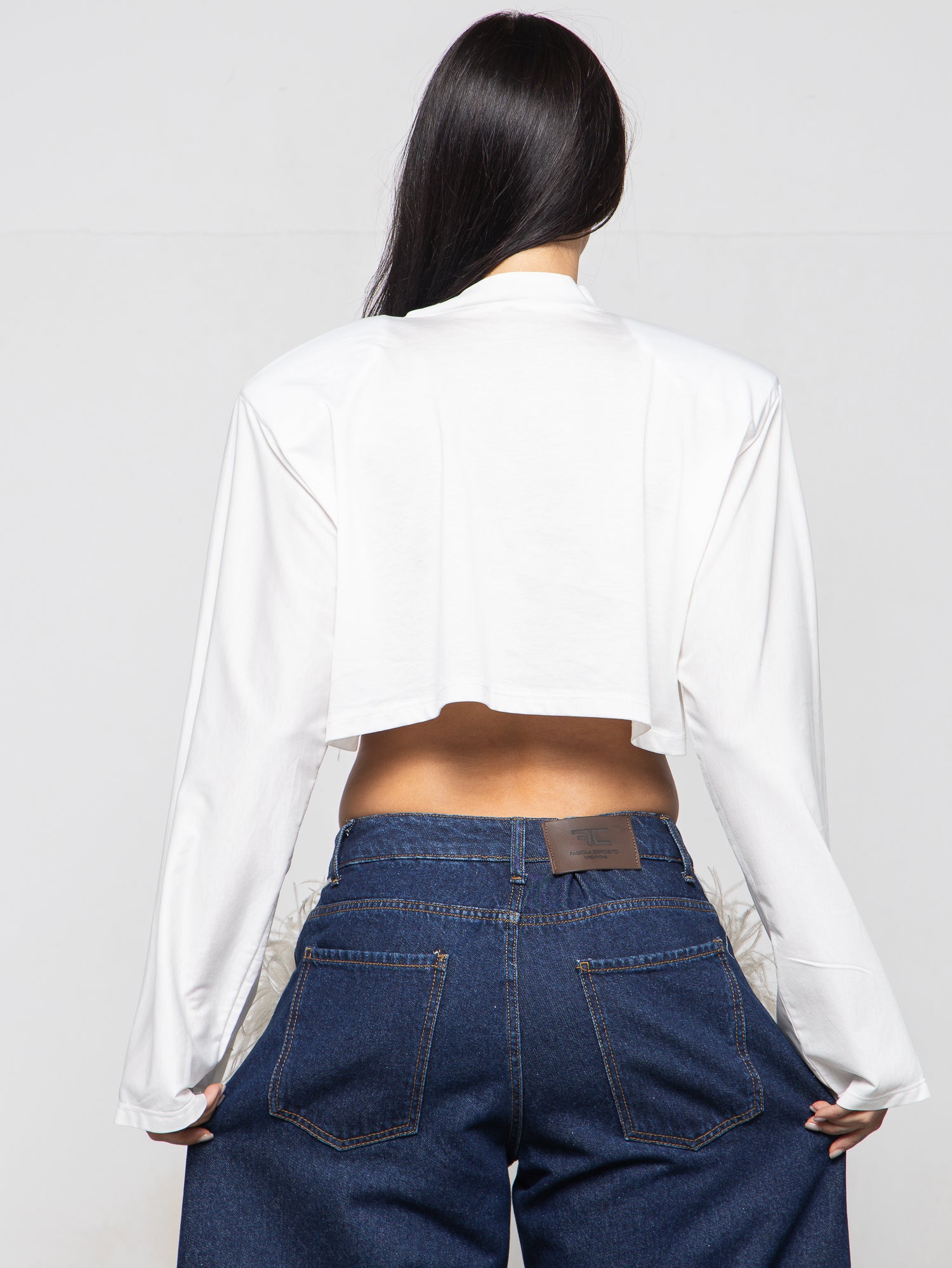 Maglia mini sospiro white