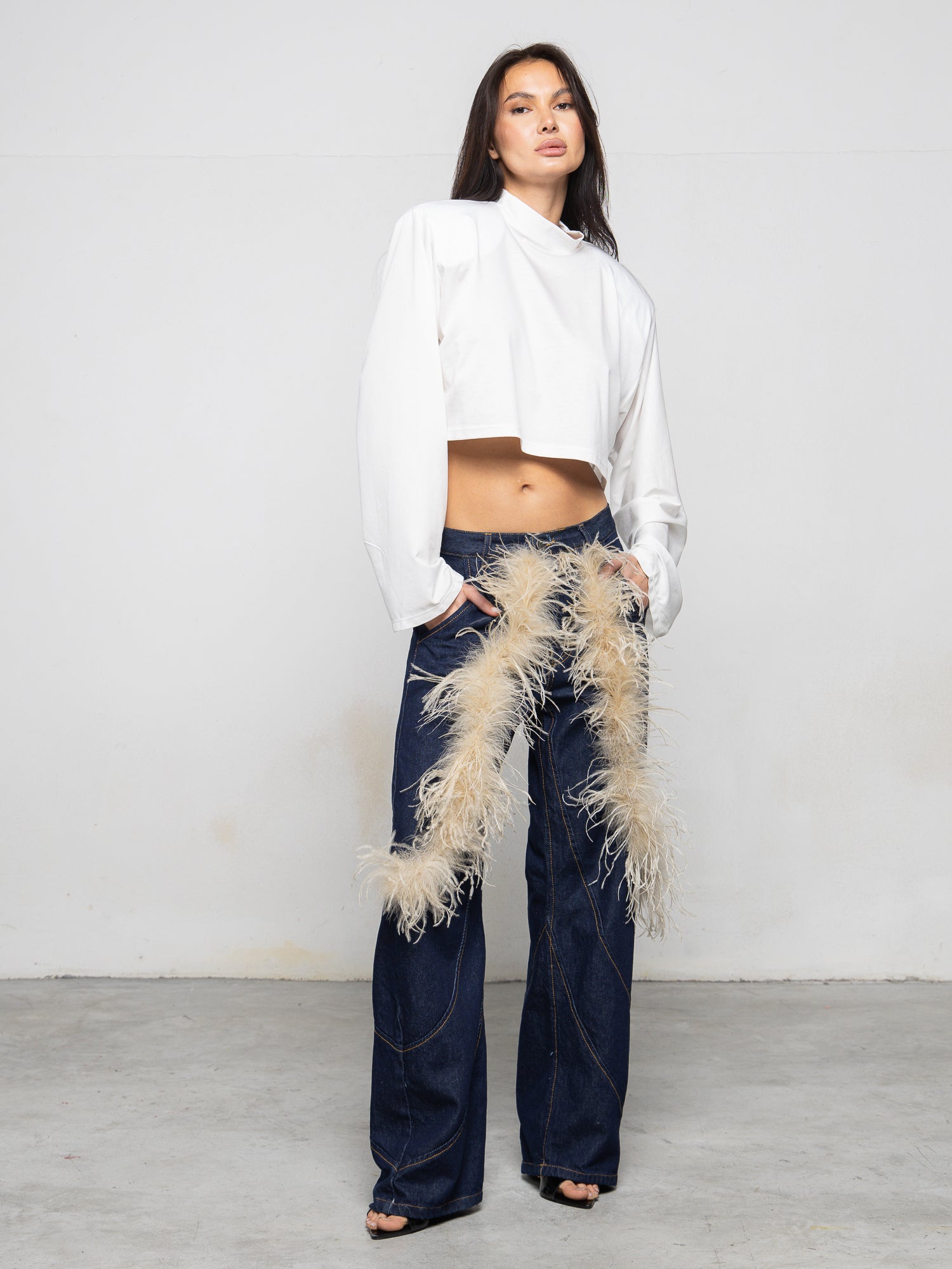 Maglia mini sospiro white